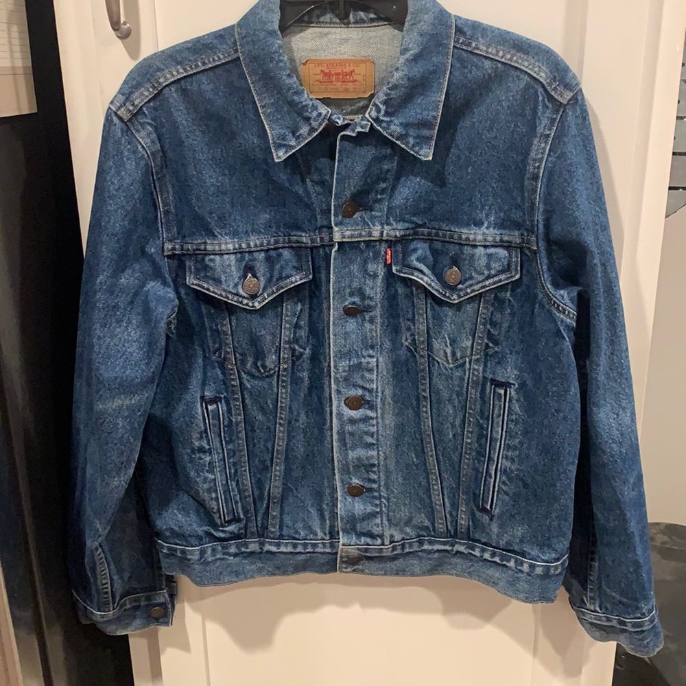 Levi’s denim jacket.